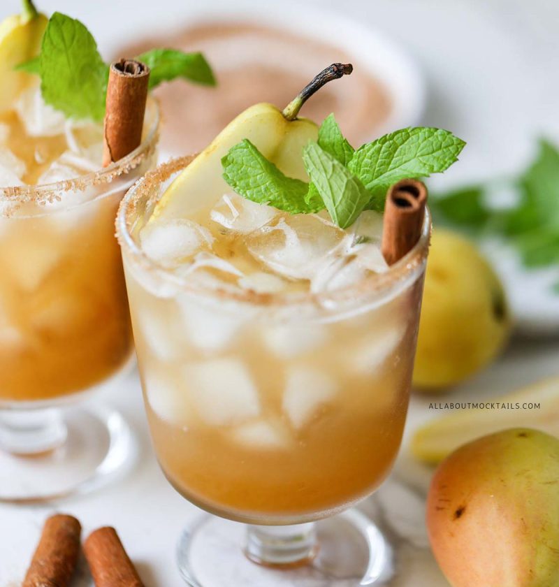 Sparkling Pear Mocktail